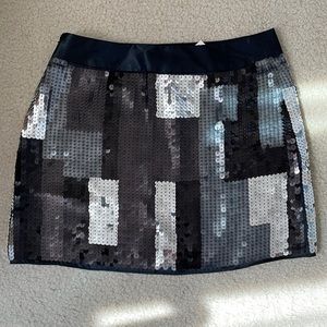 Vintage Express Sequined mini skirt